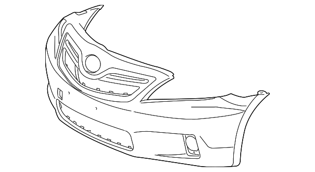 бампер FRONT-СИНИЙ TOYOTA CAMRY ACV45 09 2