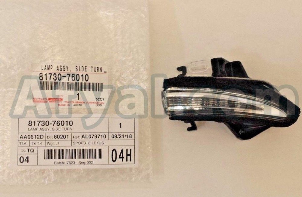 Поворотник зеркало фонарь (правая сторона) LEXUS ES350 12-18 GS350 13-15 CT200 10-15