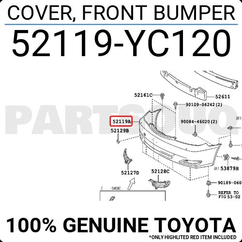 Бампер REAR TOYOTA CAMRY ACV30 (05-0X) 2