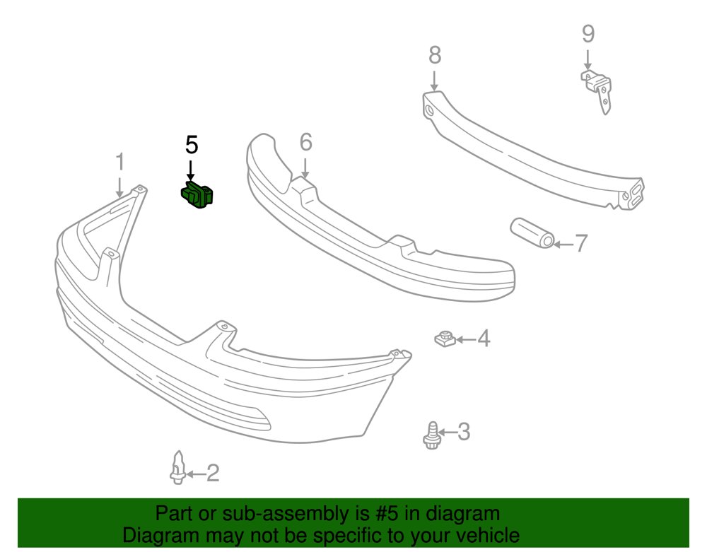 Крепление бампера (правая сторона) FRONT TOYOTA CAMRY ACV30