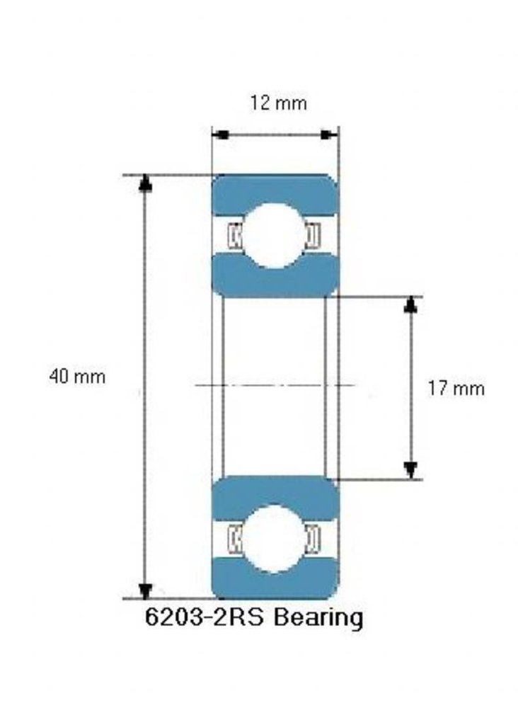Подшипник ролик натяжитель большого размера 17x40x12 TOYOTA 2AZ 2TR 1GR