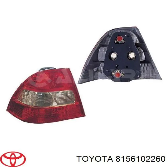 Фонарь REAR левый 04-07 europe TOYOTA COROLLA E120