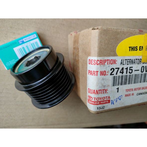 Шкив обгонный генератора-1091P TOYOTA 2AZFE/ACV30/ACV40/ACA33/AZE141/CAMRY 05-09